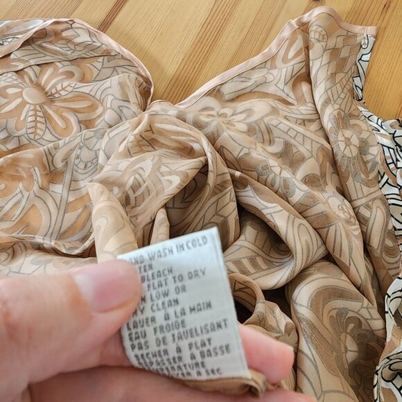 NK Imode Silk Blend Maxi Slip Dress Brown Floral Neutral - Picture 7 of 13